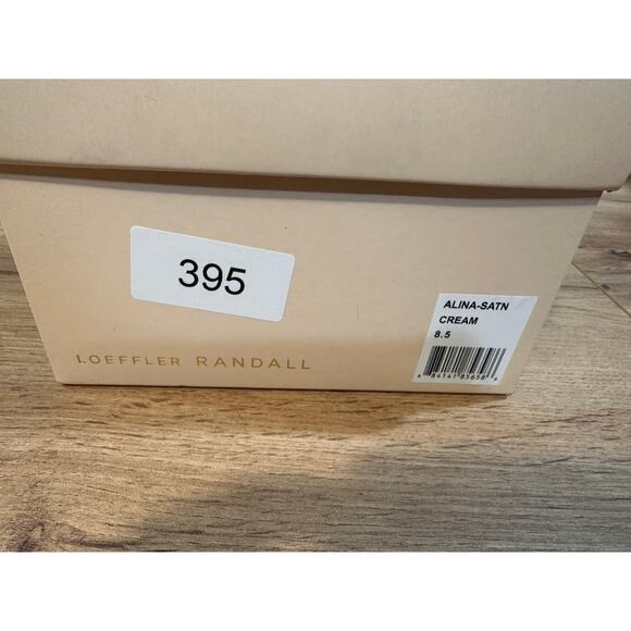 Loeffler Randall Alina Bow Pump Ankle Strap Satin Cream Size 8.5 NIB Chic Classy - Picture 16 of 16